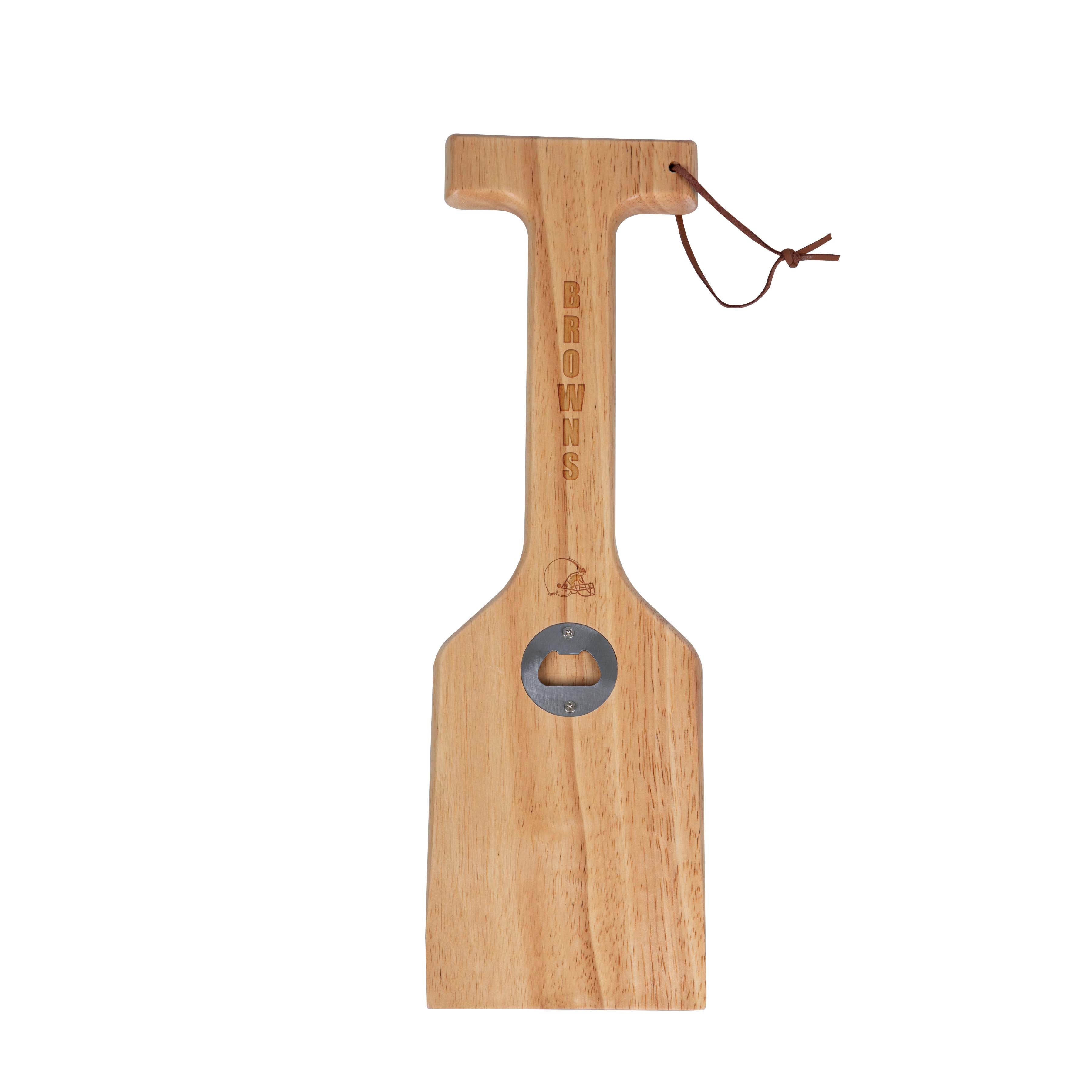 Cleveland Browns - Hardwood BBQ Grill Scraper with Bottle Opener