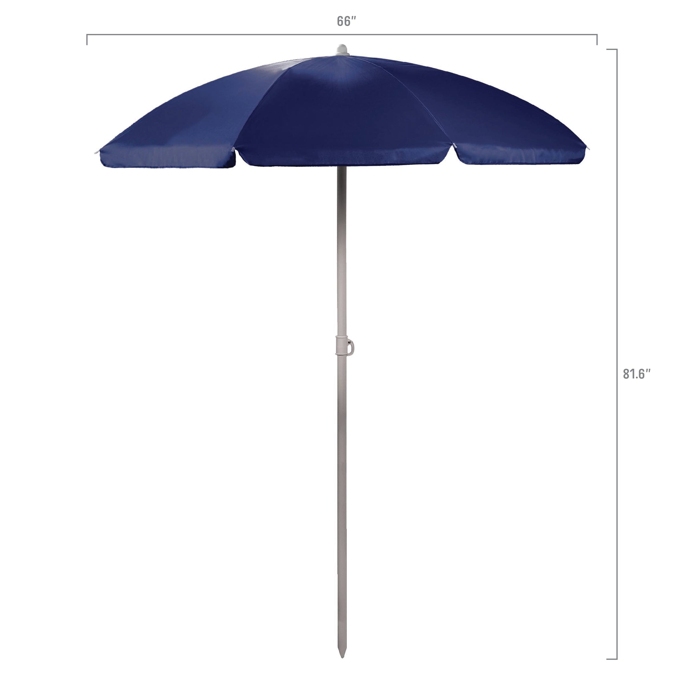 West Virginia Mountaineers - 5.5 Ft. Portable Beach Umbrella