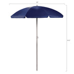 West Virginia Mountaineers - 5.5 Ft. Portable Beach Umbrella