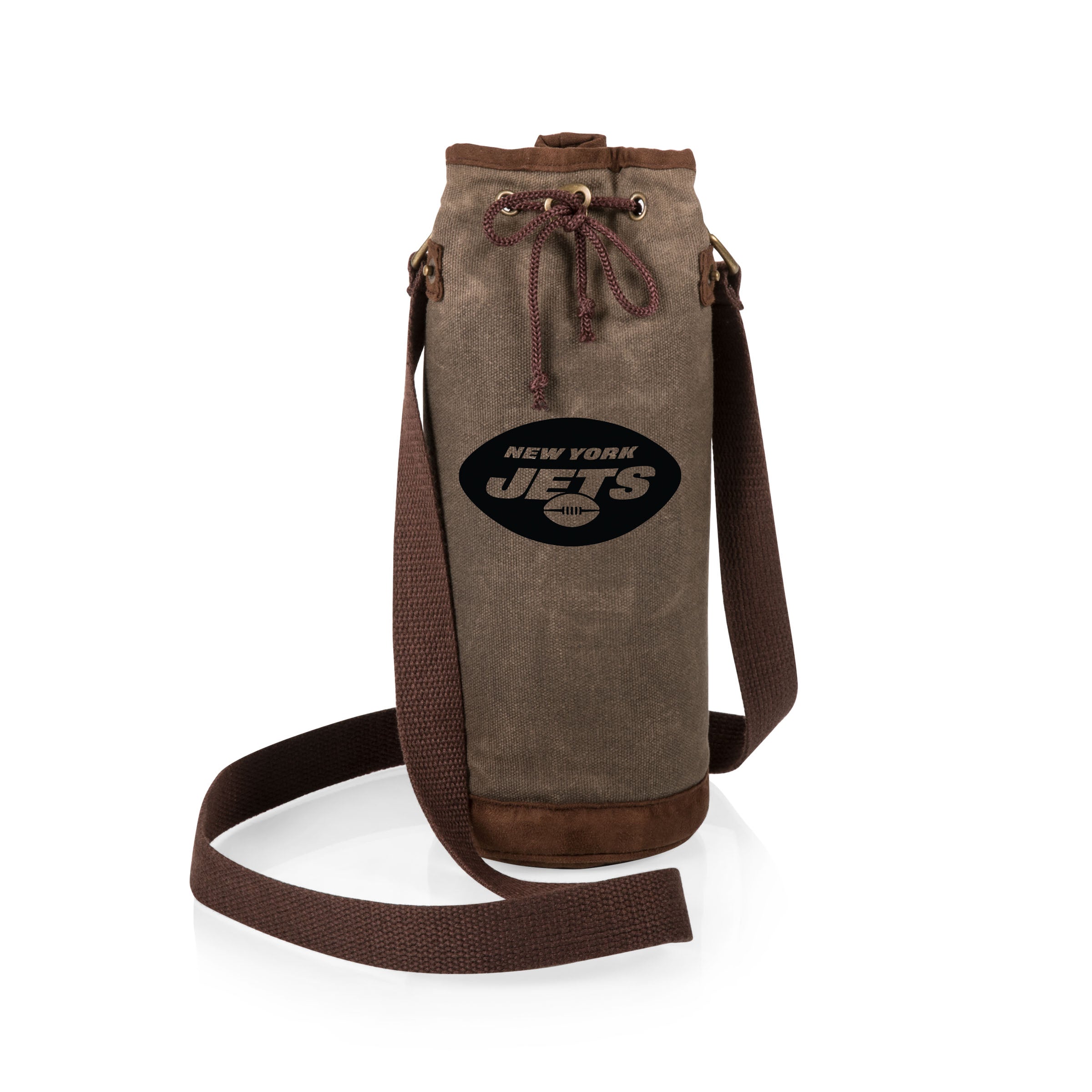 New York Jets - Waxed Canvas Wine Tote