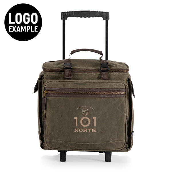 Somm 12 Bottle Insulated Wine Bag with Rolling Cart