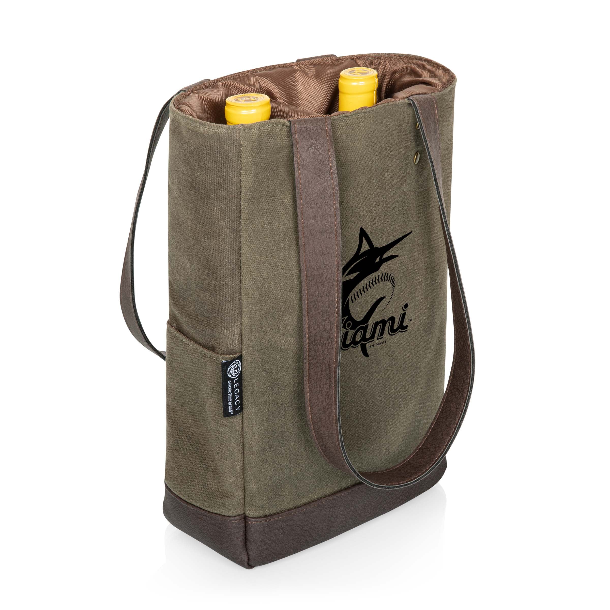 Miami Marlins - 2 Bottle Insulated Wine Cooler Bag