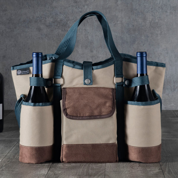 Wine Country Tote – Wine & Cheese Picnic Tote