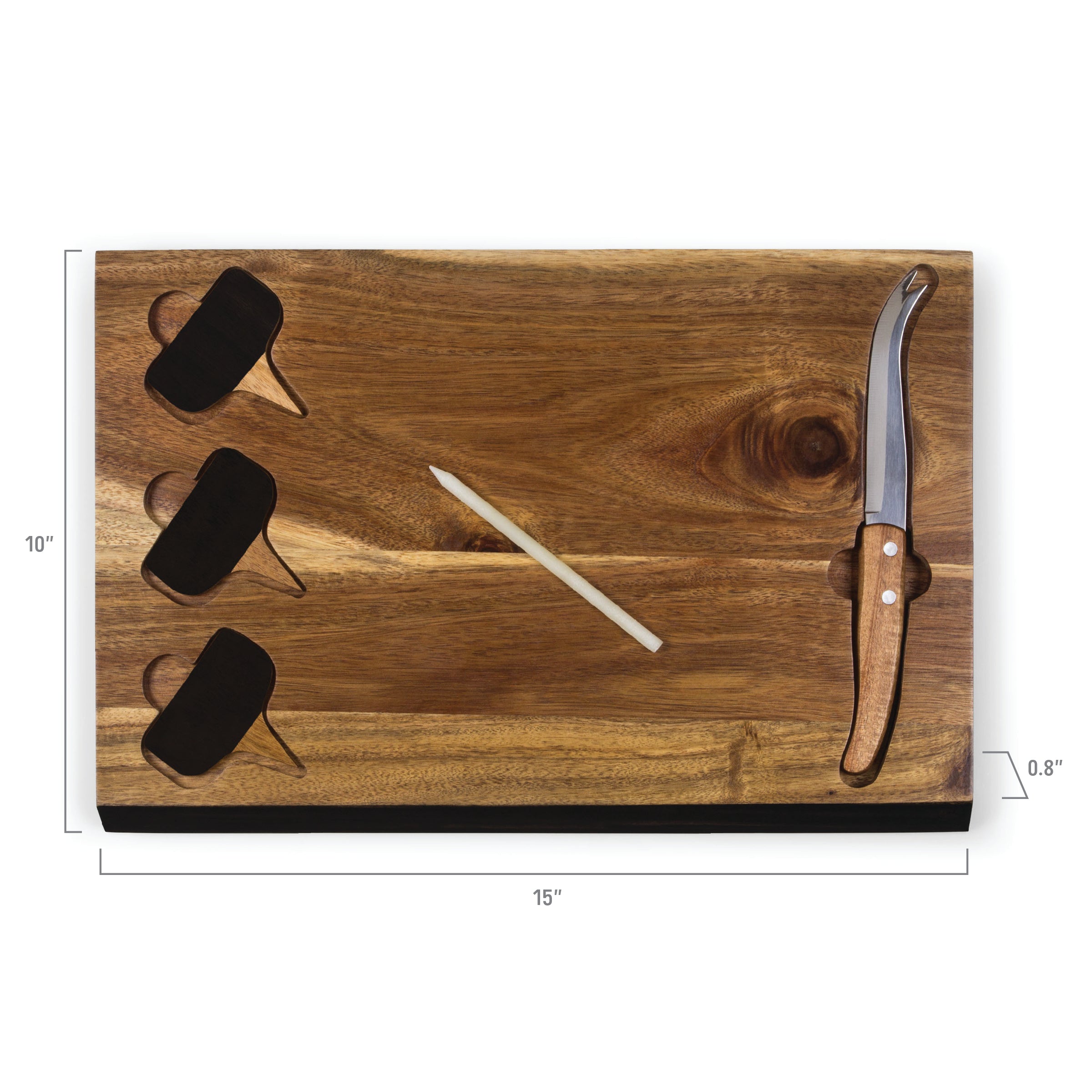 Seattle Seahawks - Delio Acacia Cheese Cutting Board & Tools Set