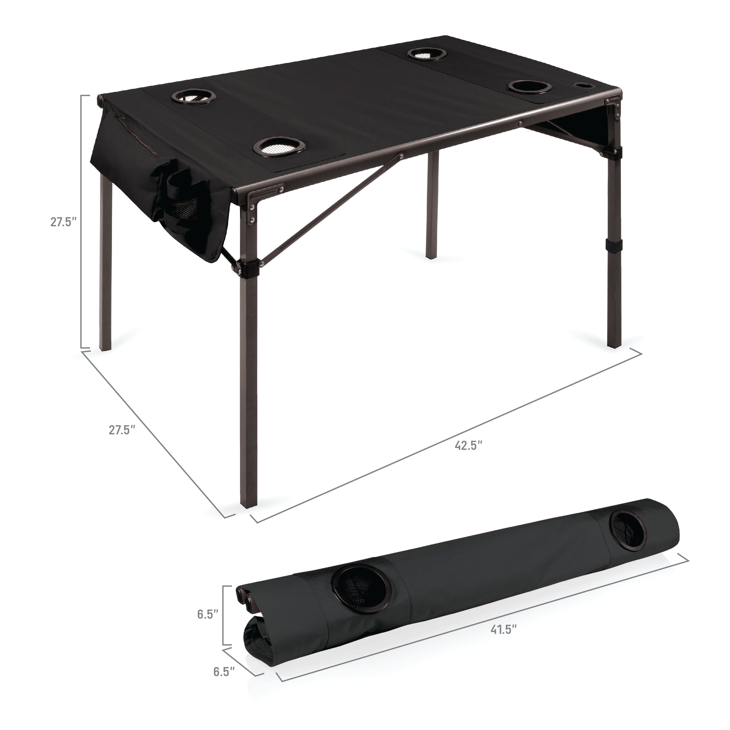 Nebraska Cornhuskers - Travel Table Portable Folding Table
