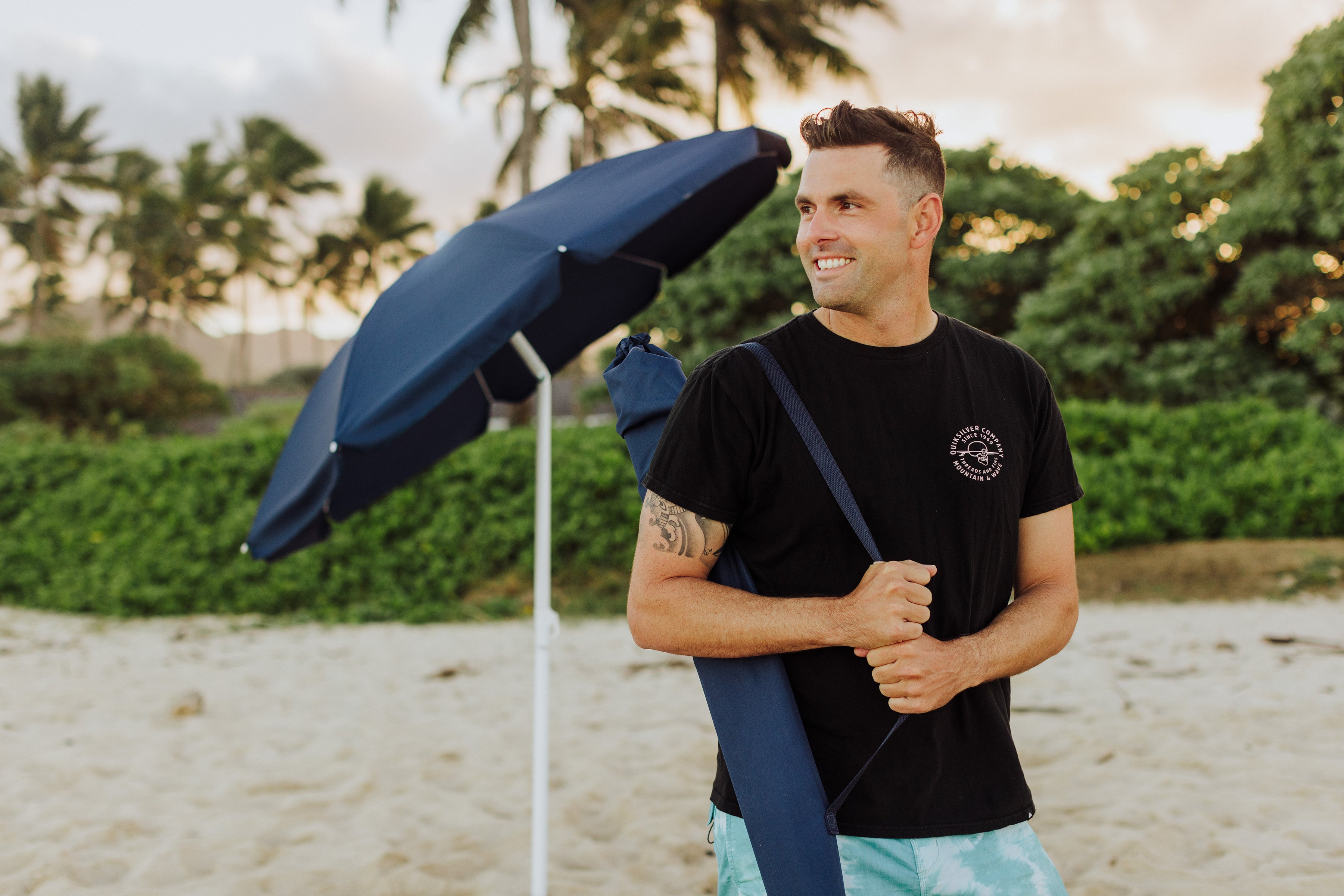 Ole Miss Rebels - 5.5 Ft. Portable Beach Umbrella