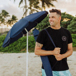 West Virginia Mountaineers - 5.5 Ft. Portable Beach Umbrella