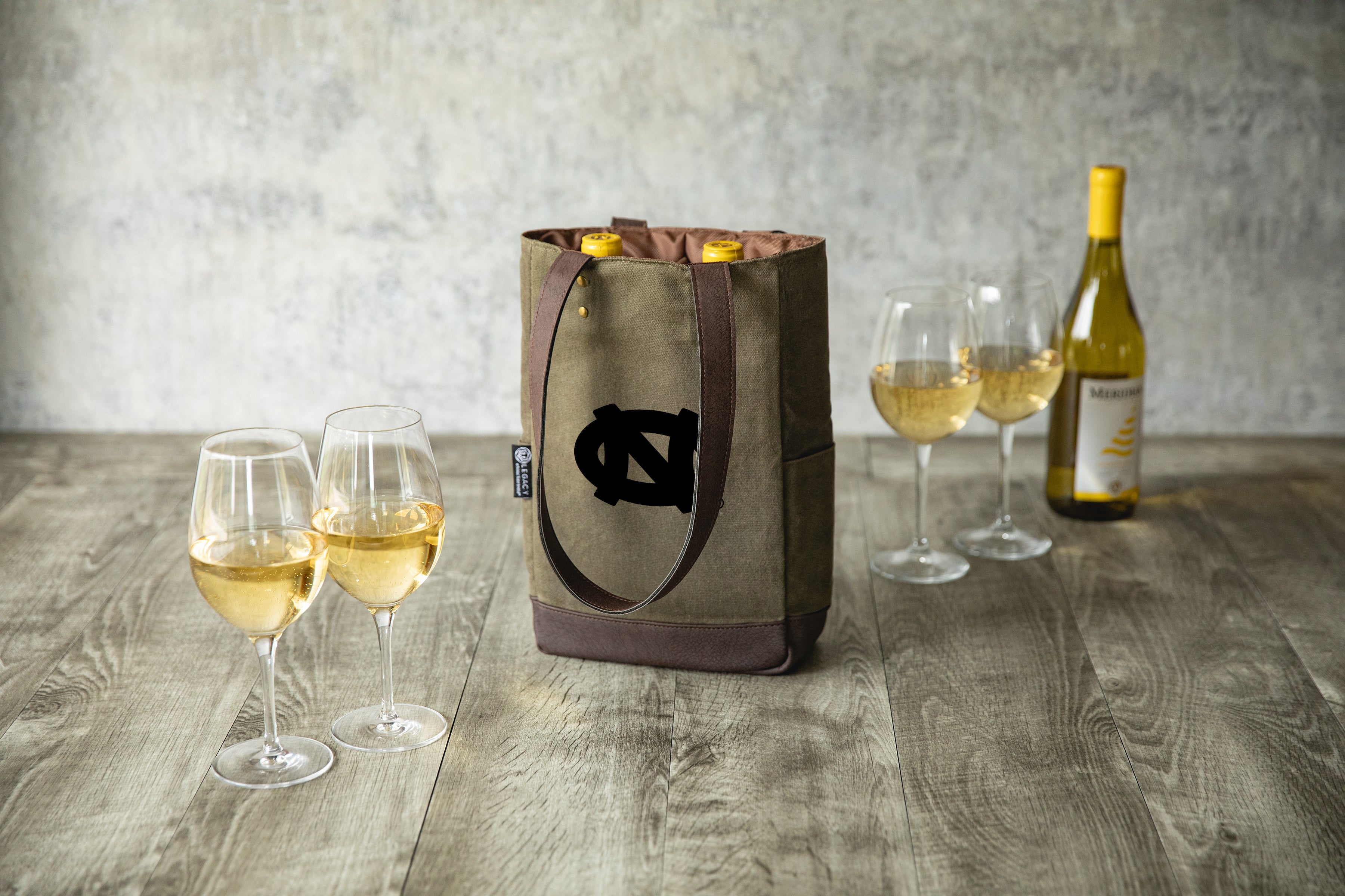 North Carolina Tar Heels - 2 Bottle Insulated Wine Cooler Bag