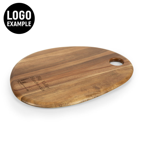 Pebble Shaped Acacia Serving Board 18" x 15"
