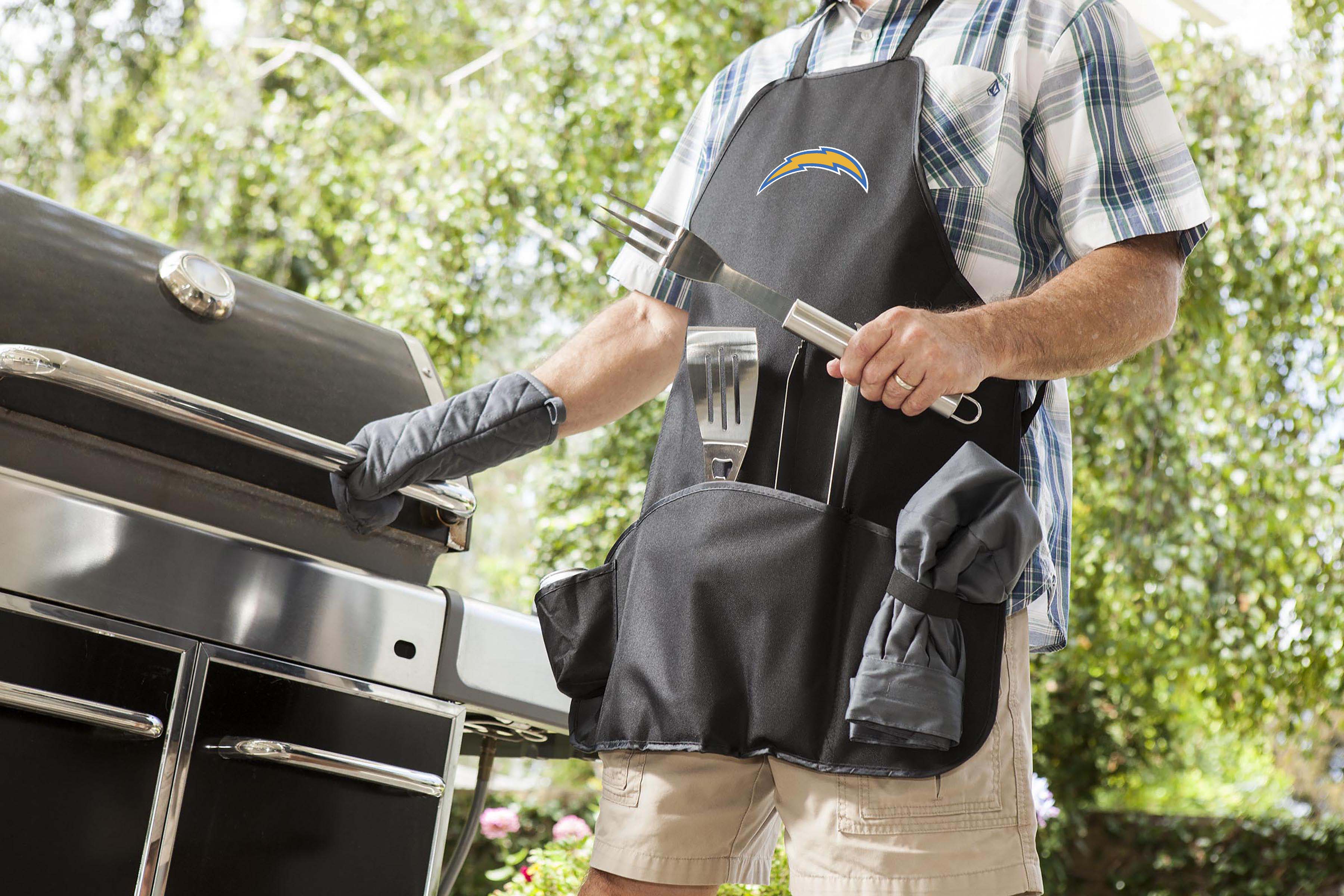 Los Angeles Chargers - BBQ Apron Tote Pro Grill Set