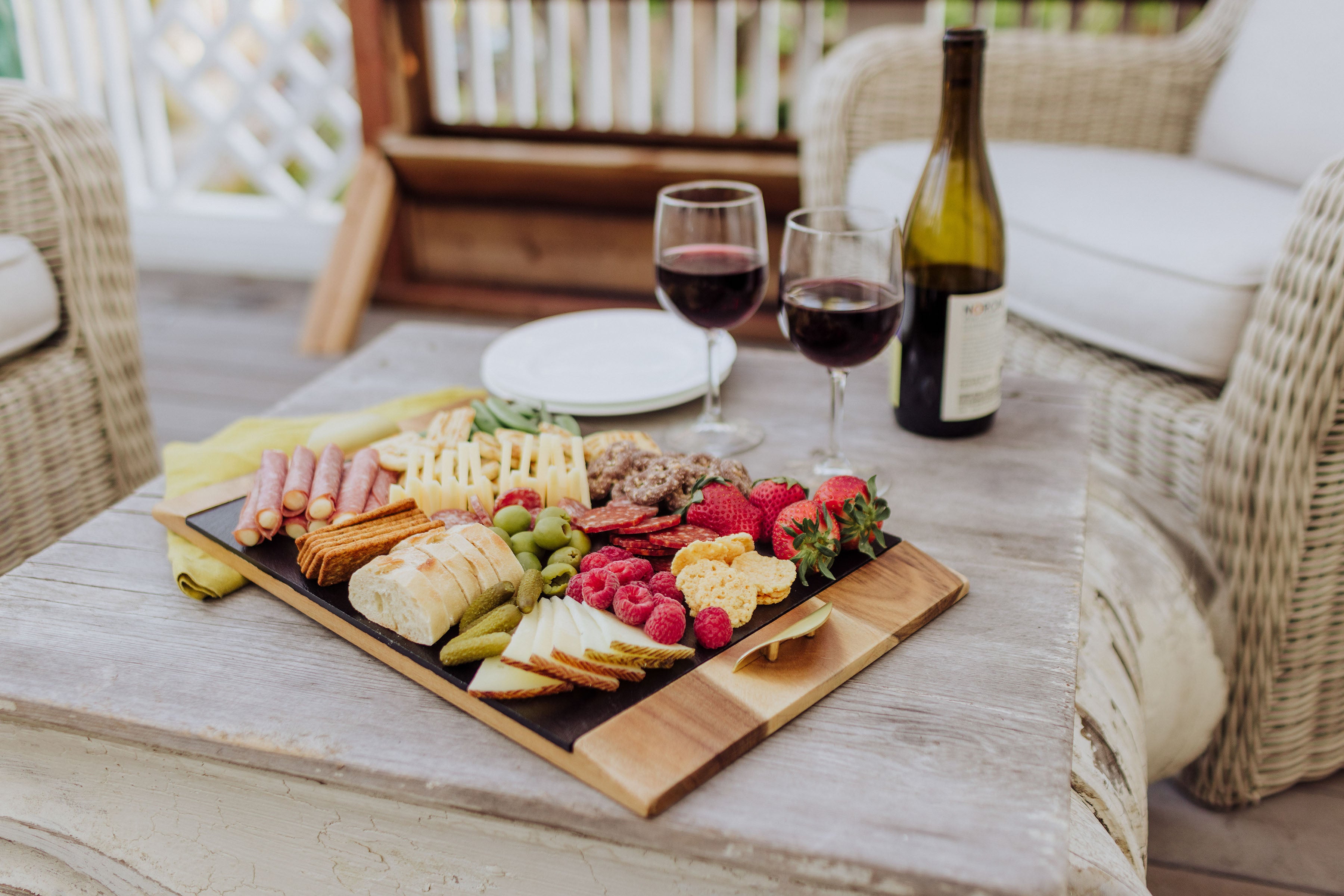 Colorado Rockies - Covina Acacia and Slate Serving Tray