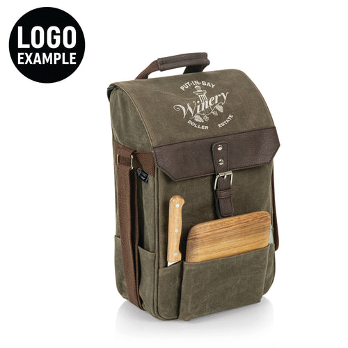 2 Bottle Insulated Wine & Cheese Cooler Tote