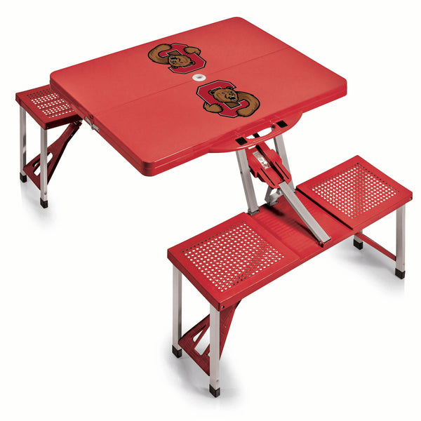Cornell Big Red - Picnic Table Portable Folding Table with Seats